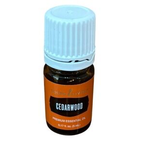 Young Living Cedarwood Premium Essential Oil 0.17 fl oz 5 mL Amber Bottle